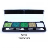 Paleta de Glitter em Creme NYX Fresh Greens