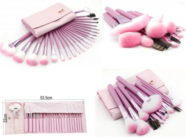 Estojo Pink Love - 22 pincéis